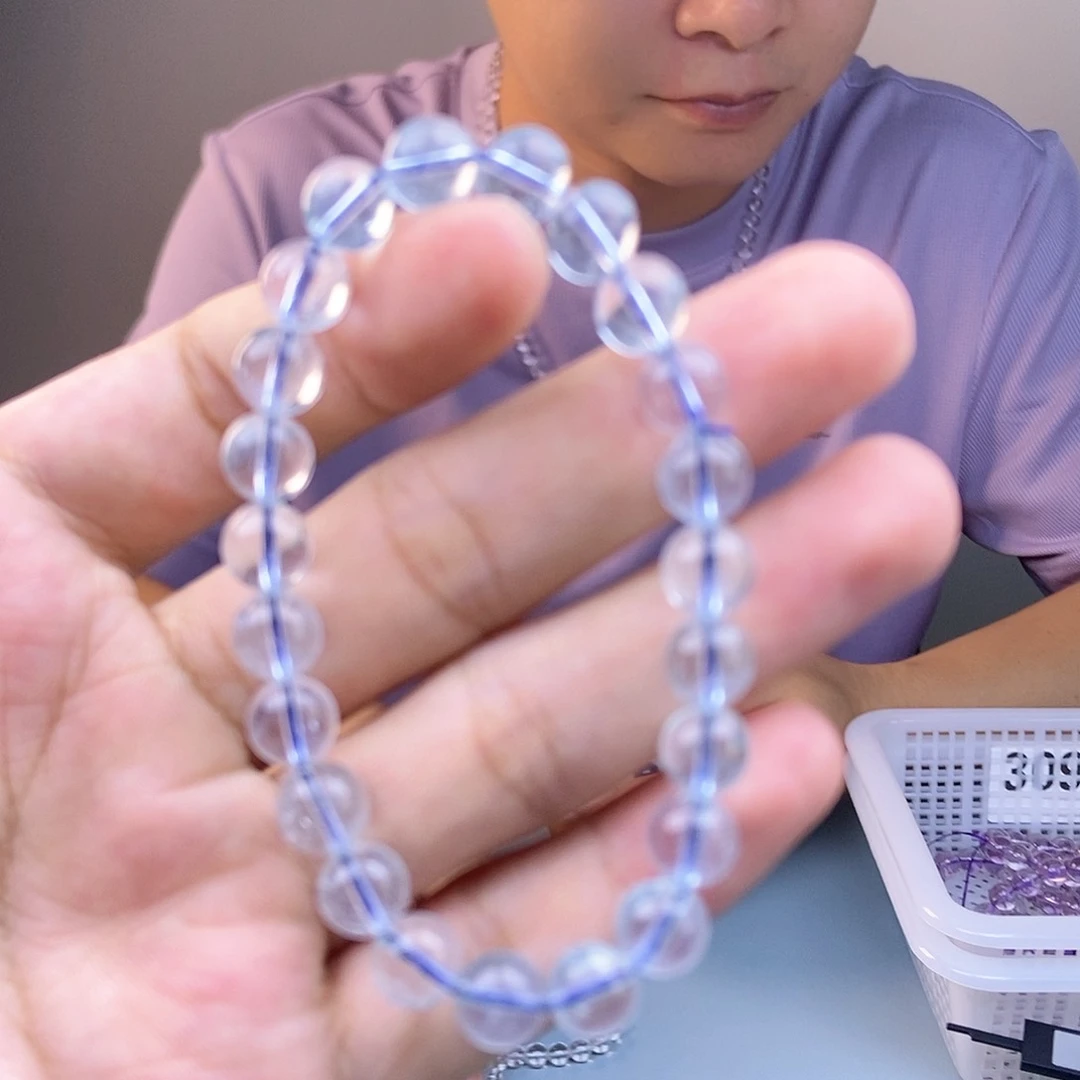 水晶手链未镶嵌294海蓝宝卡8
