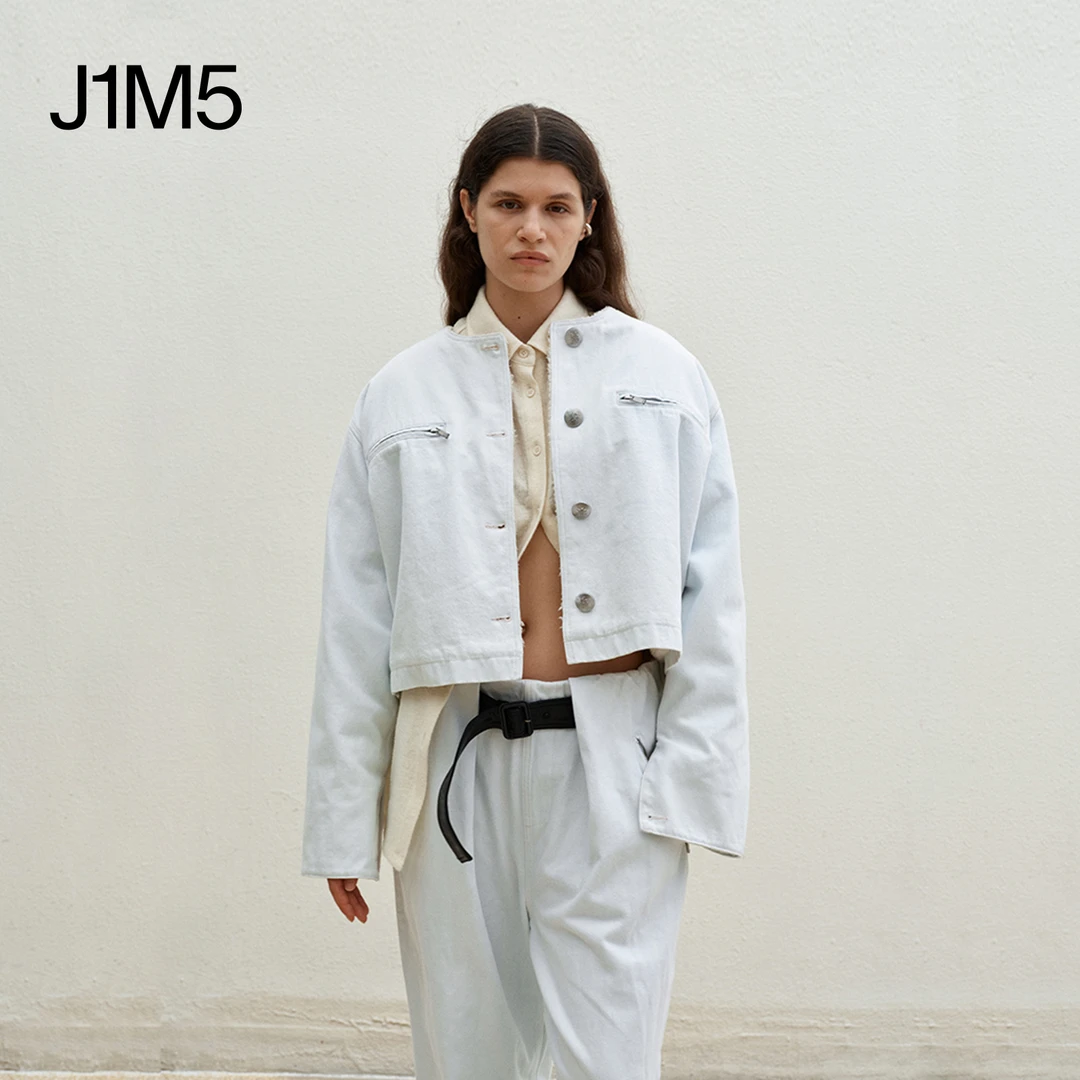 J1M5买手店 MEDIUM WELL 24AW 牛仔做旧毛毛外套 设计师品牌