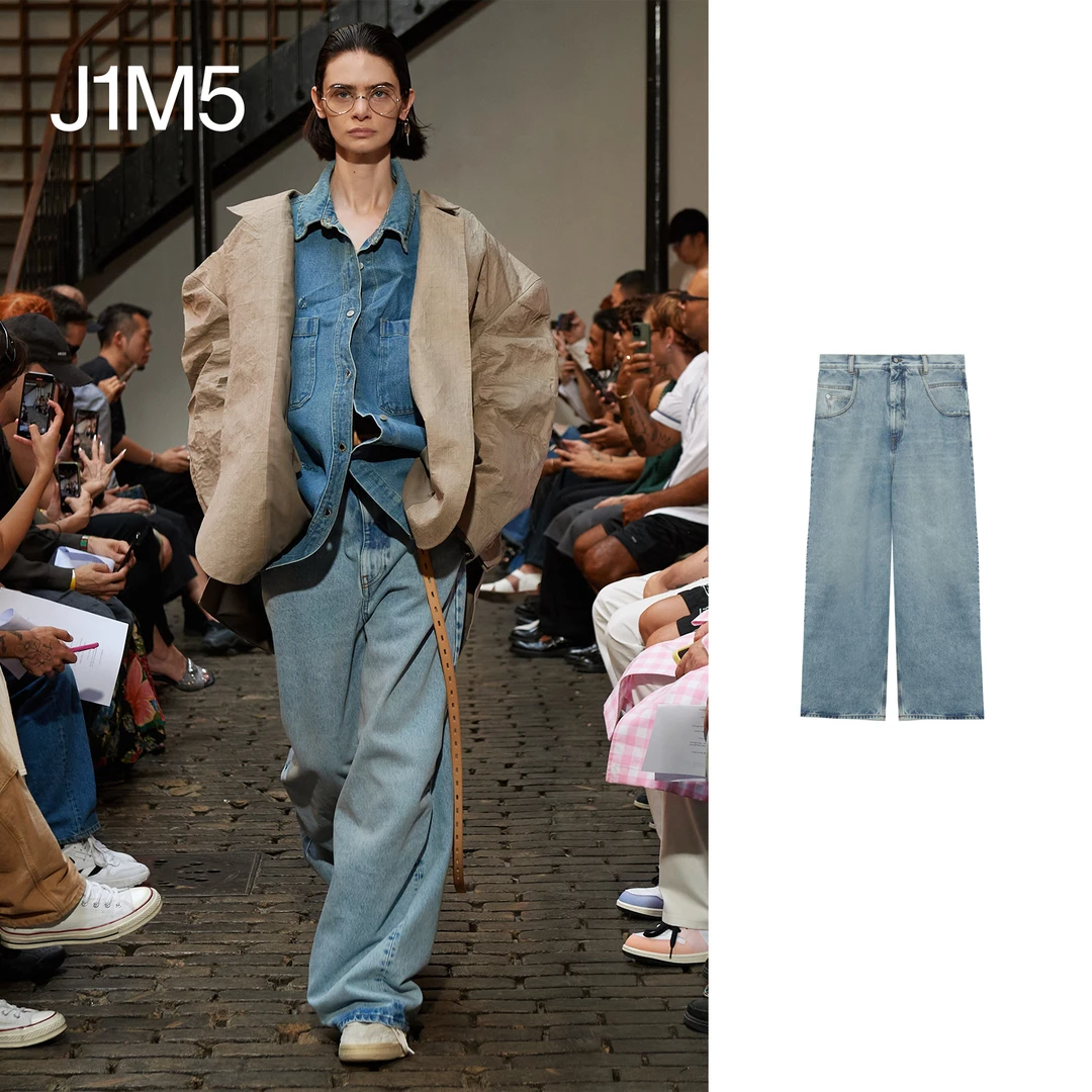 J1M5买手店 HED MAYNER 水洗直筒牛仔裤 设计师品牌宽松