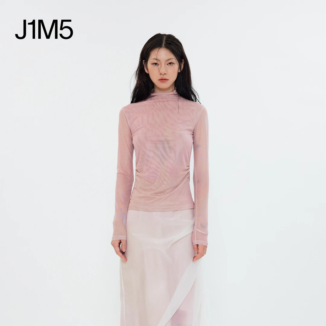 J1M5买手店 Layers 24秋冬 印花网纱打底上衣 设计师品牌针织