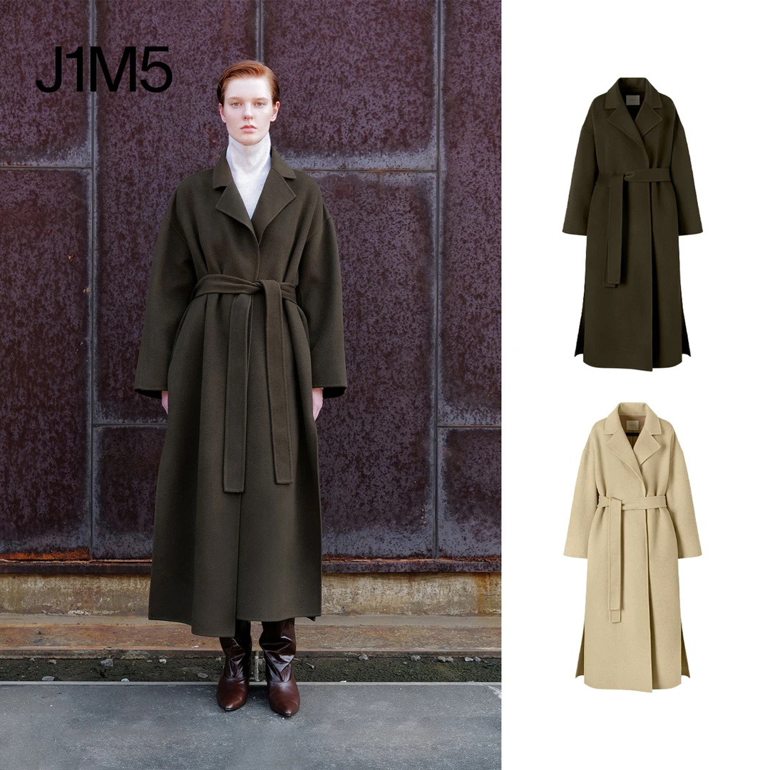 J1M5买手店 ORR 秋冬新品 羊毛羊绒系带大衣 设计师品牌中长款