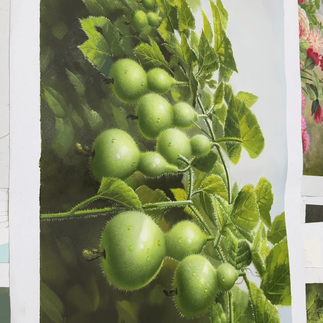 书法油画作品展的作品是