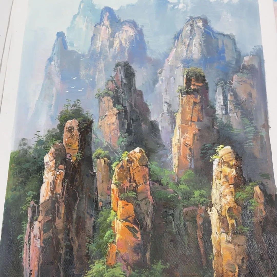 书法油画作品展的作品欣赏，油画作品