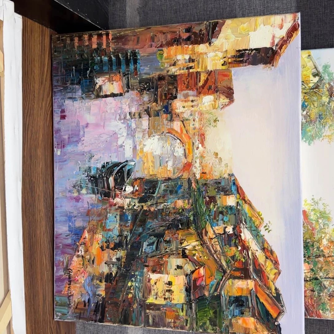 书法油画作品展的生活