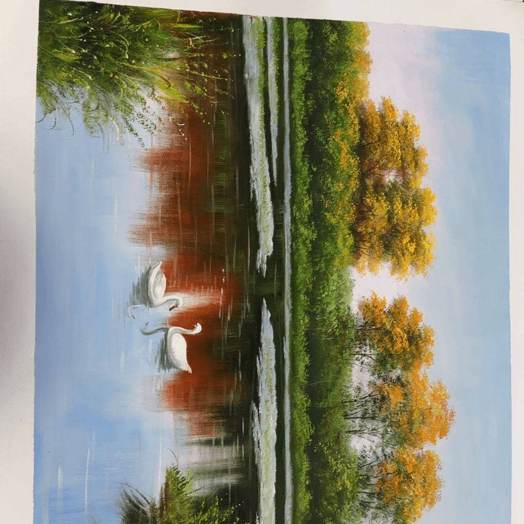 书法油画作品展的作品都是很不错