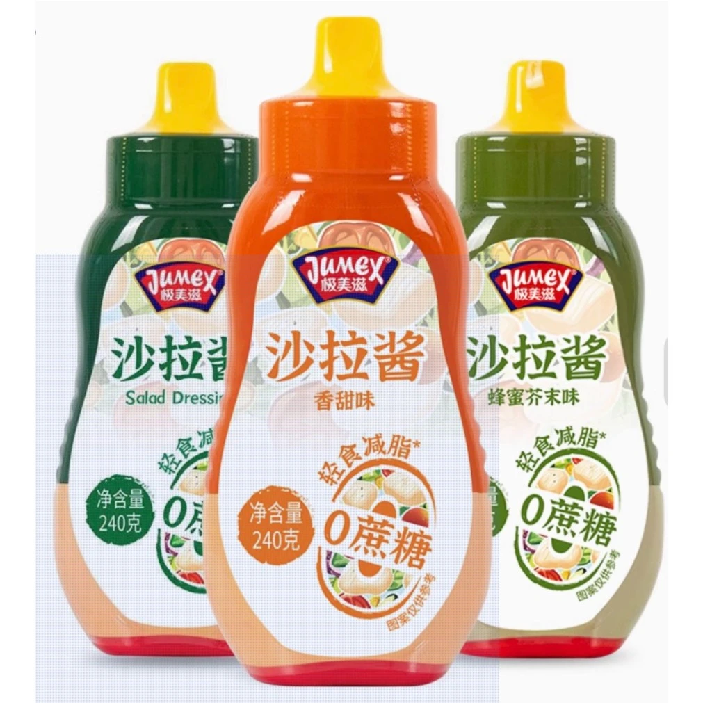 极美滋0蔗糖沙拉酱系列240g