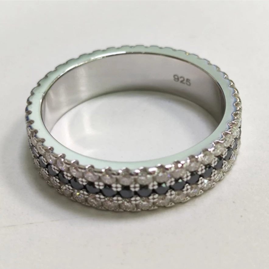 925银莫桑石戒指 【店铺专属】满天星 固口百搭款