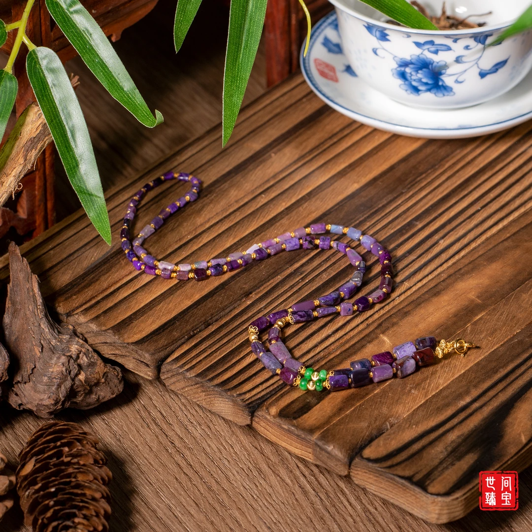 世间臻宝-非晚丨全玉化舒俱来随形百搭链/60cm/多样性发/P1722/0