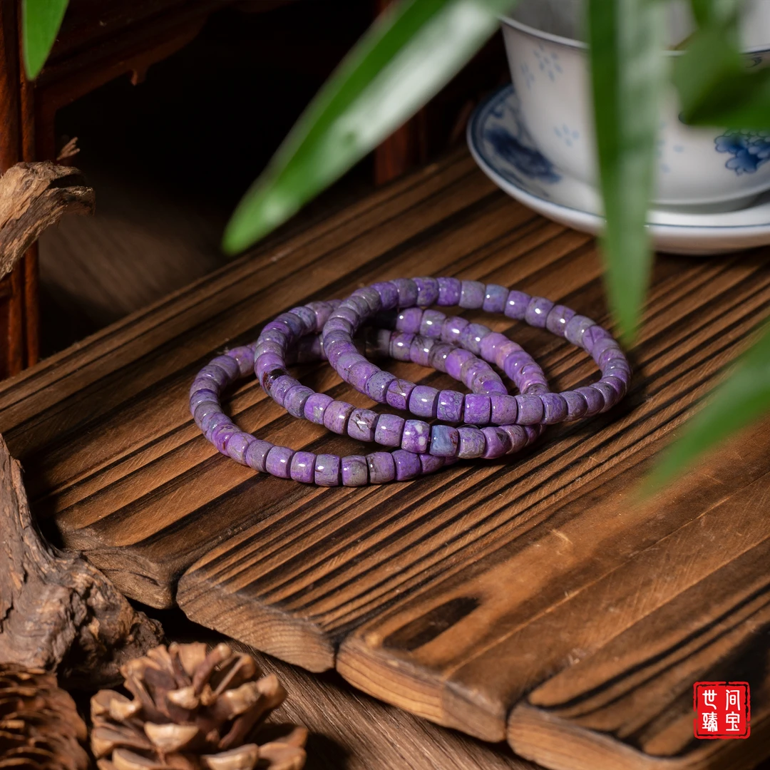 世间臻宝-高阶泥地樱花直切手串/6mm+/多样性发/发一条/P3012