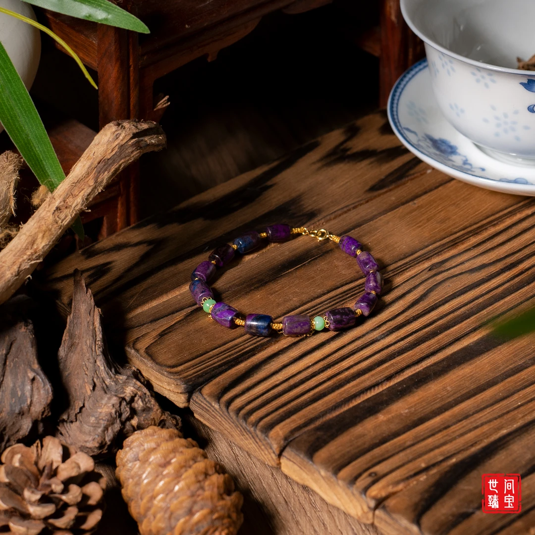 世间臻宝-绮薇丨18K金舒俱来桶珠手链/多样性发/P3089/均35/