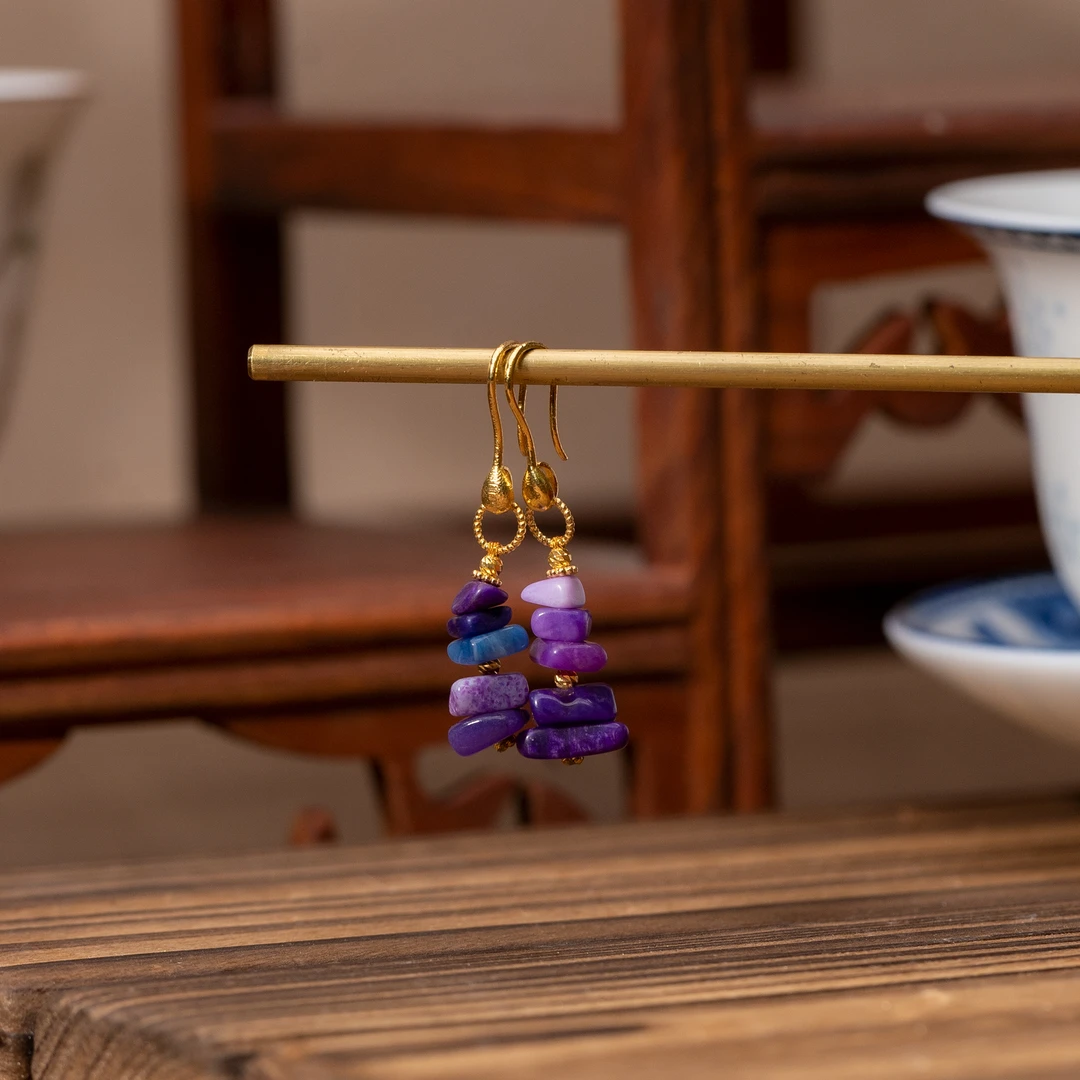 世间臻宝-18K金舒俱来DIY耳钩/多样性发/P1075/