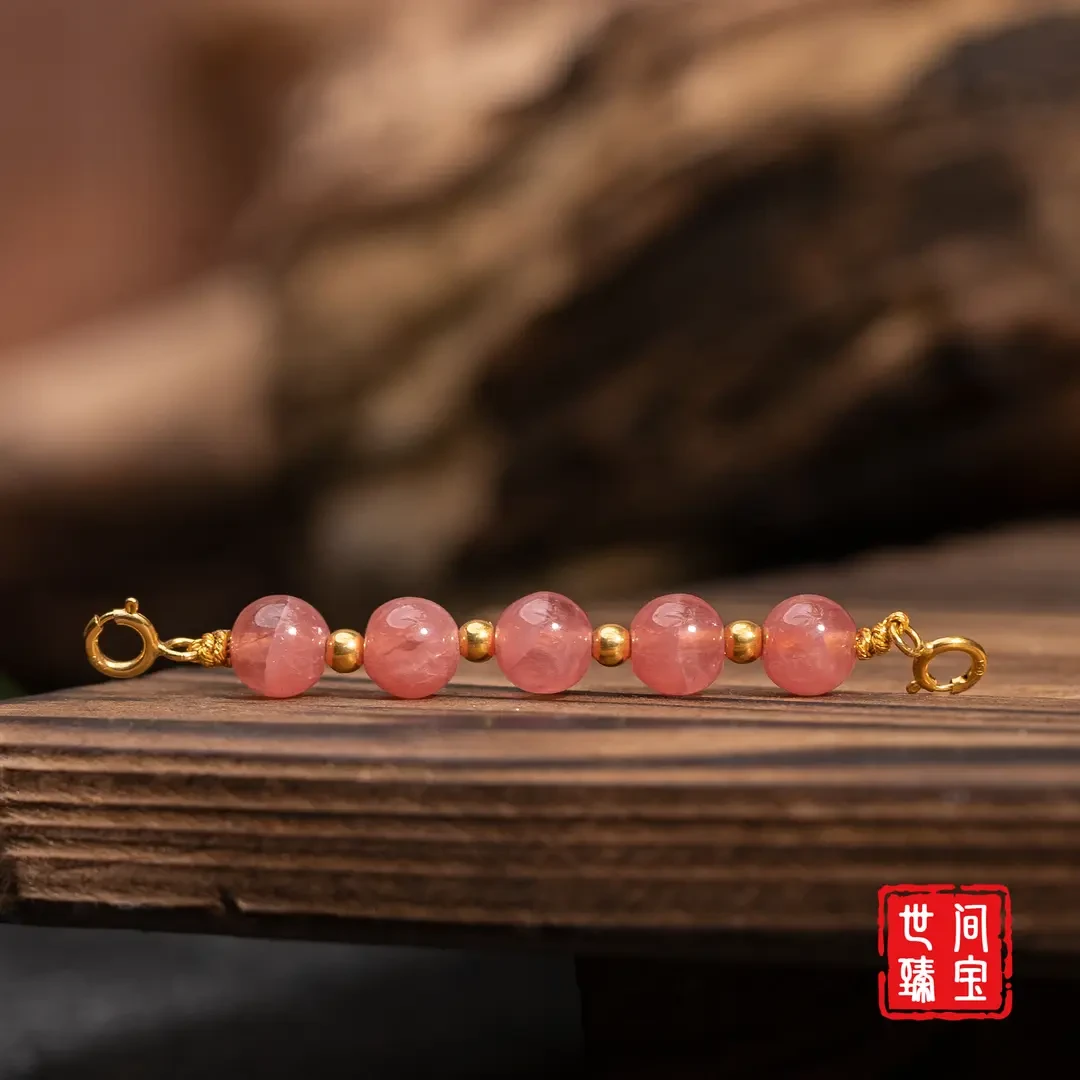 18K金红纹石延长链/长56mm+-/多样性发/B1134