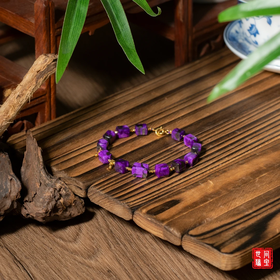 映雪丨18K金高阶红丝绒舒俱来魔方手链/多样性发/P2723/均3