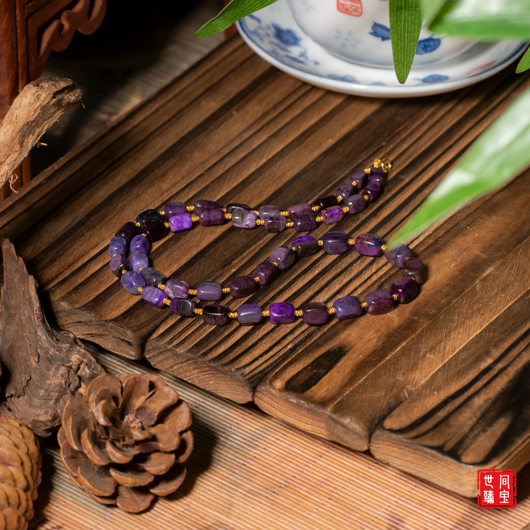 世间臻宝-暖心丨老料舒俱来方糖出色项链/45cm/多样性发/P1361/0