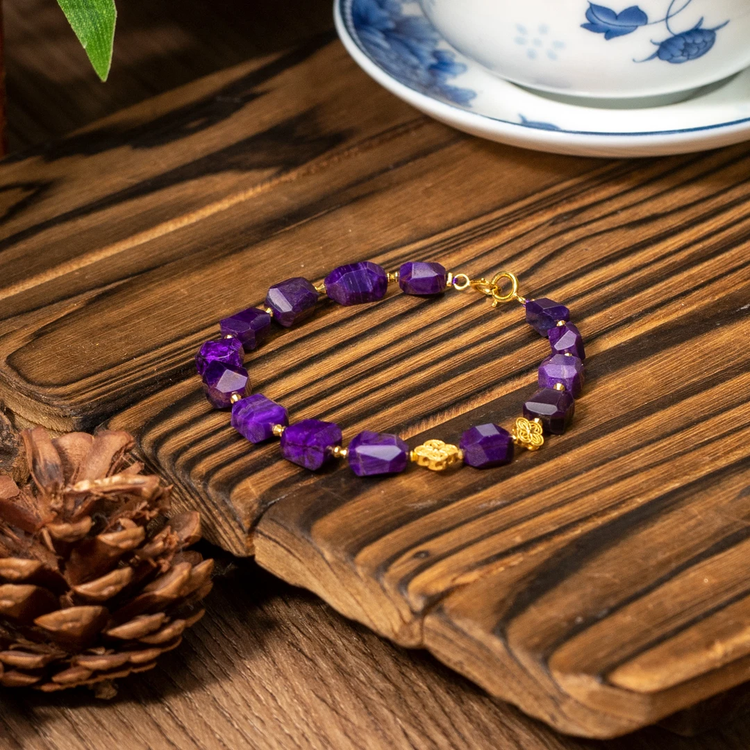 世间臻宝-丝绒|18K金艳色丝绒切面舒俱来手链/多样性发/P1908/0/