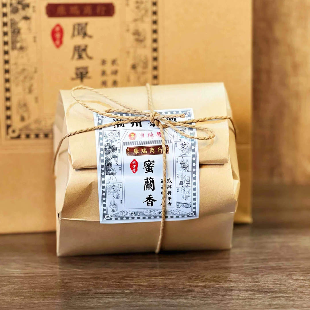 惟德馨潮州茶票凤凰单丛蜜兰香125克手工复古包装（拍4份搭配礼袋）