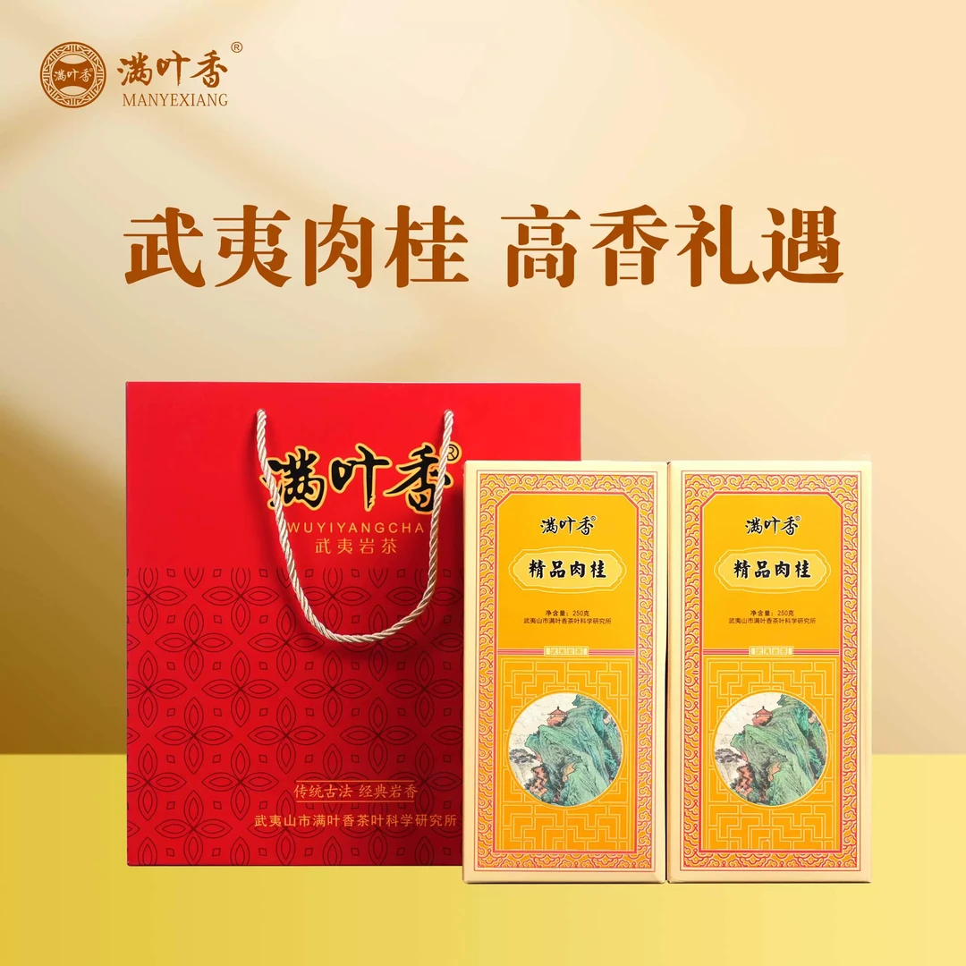 满叶香精品肉桂250g/盒武夷岩茶正岩山产12.5克×20泡正宗好茶送礼