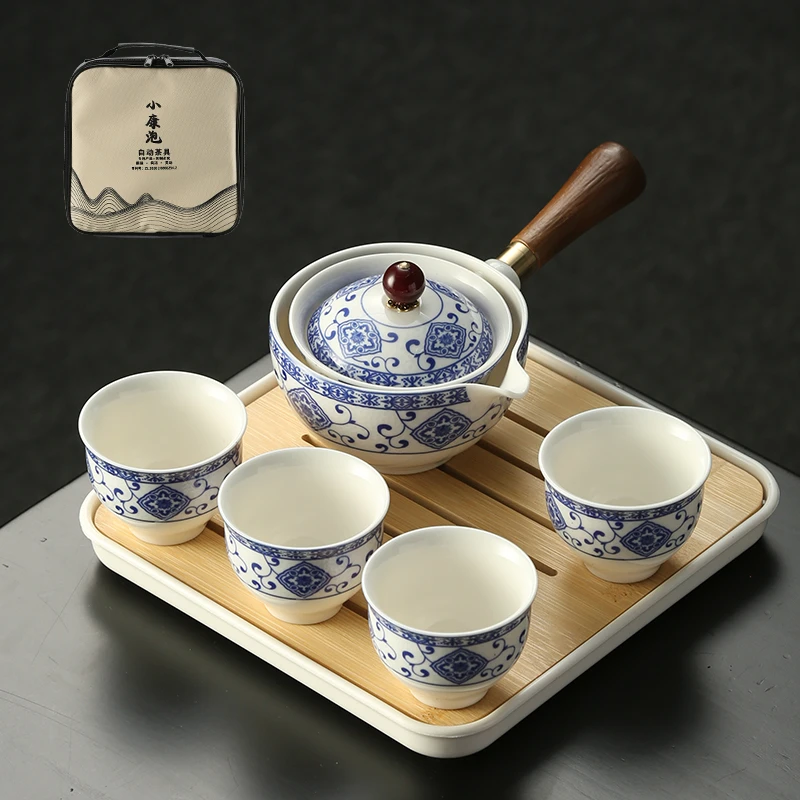 煌山宝藏旅行好物茶具便携家用陶瓷车载简约防烫日式户外露营茶具