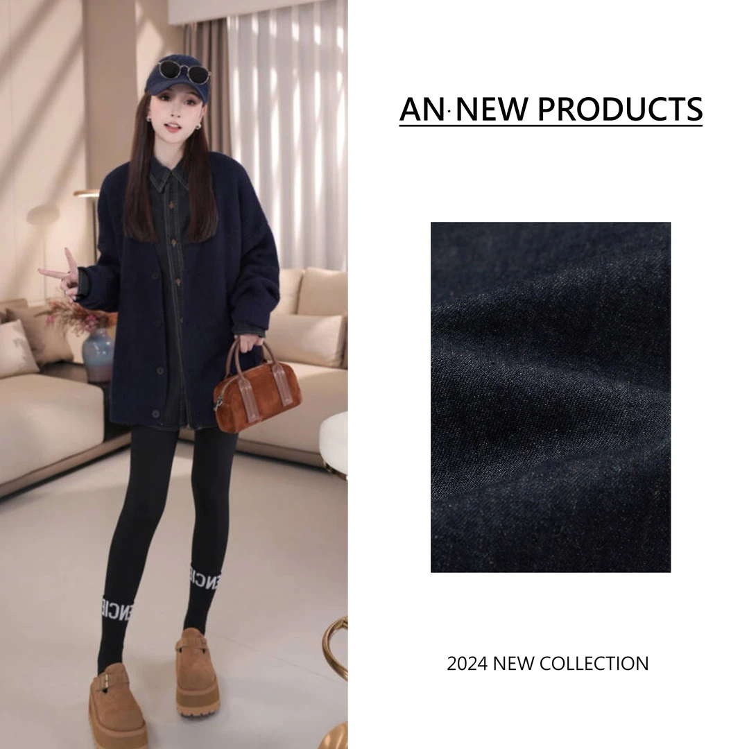 【摩登复古】B8247秋季新款时尚小众设计刺绣图案宽松复古牛仔外套