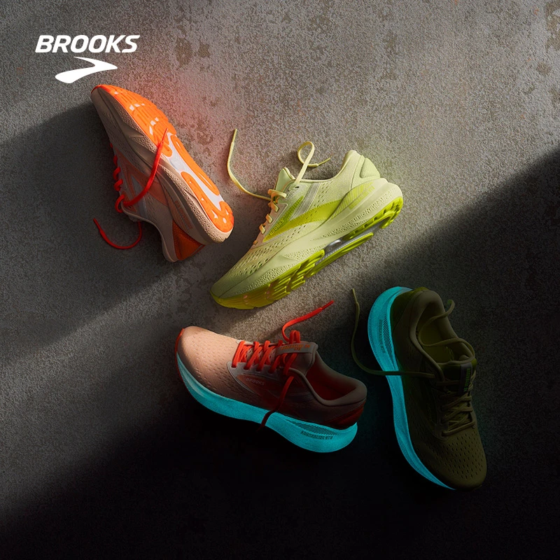 BROOKS布鲁克斯 Adrenaline GTS 24追岚跑鞋男缓震夜跑支撑女跑步