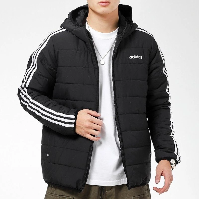 (WZ)Adidas/阿迪达斯男子新款保暖连帽运动休闲棉服外套GP4922