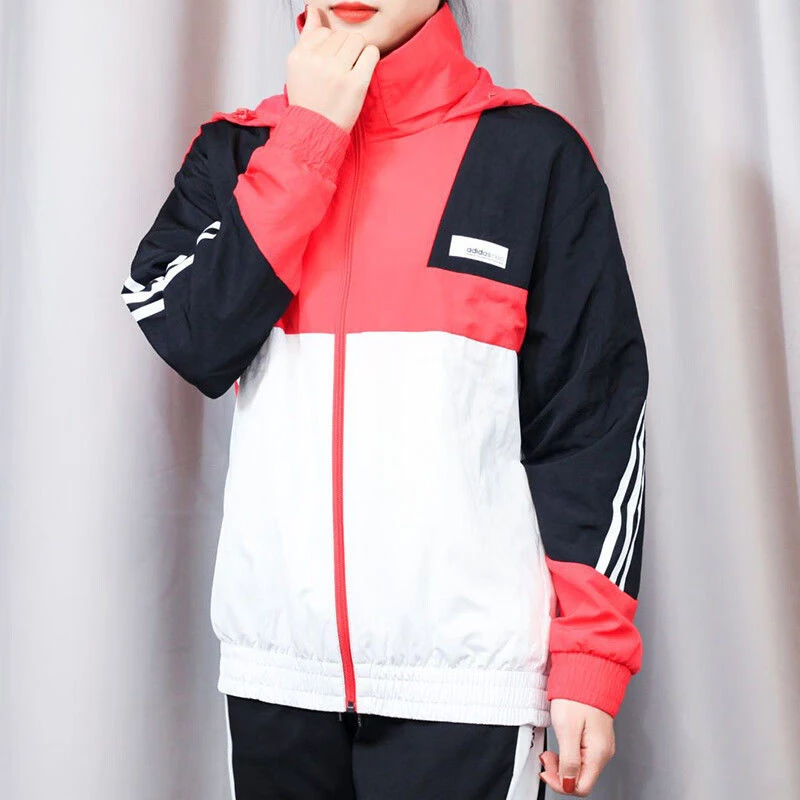 (WZ)Adidas/阿迪达斯女子新款户外休闲运动长袖夹克外套FU1069