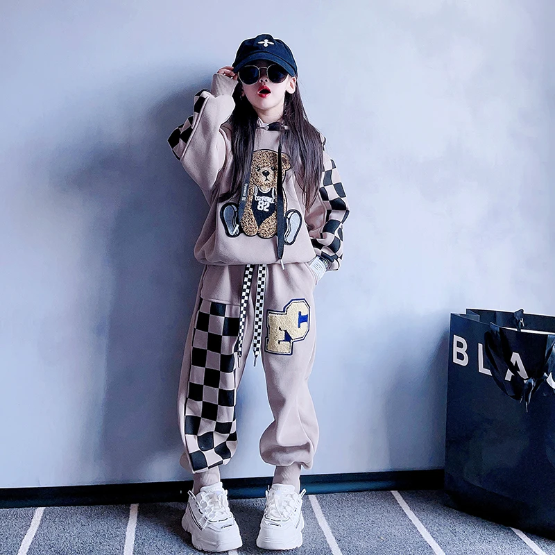 女童春季套装2024新款6-12岁15岁中大童装休闲洋气运动衣服两件套