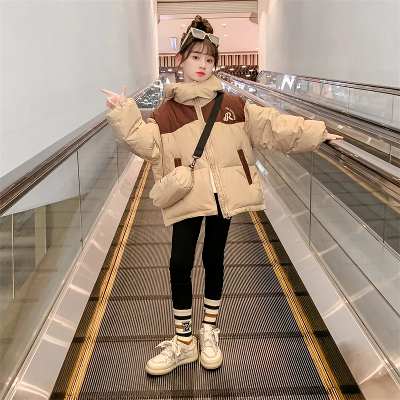女童棉衣冬装2023年新款儿童装冬季韩版棉服女孩棉袄外套洋气加厚