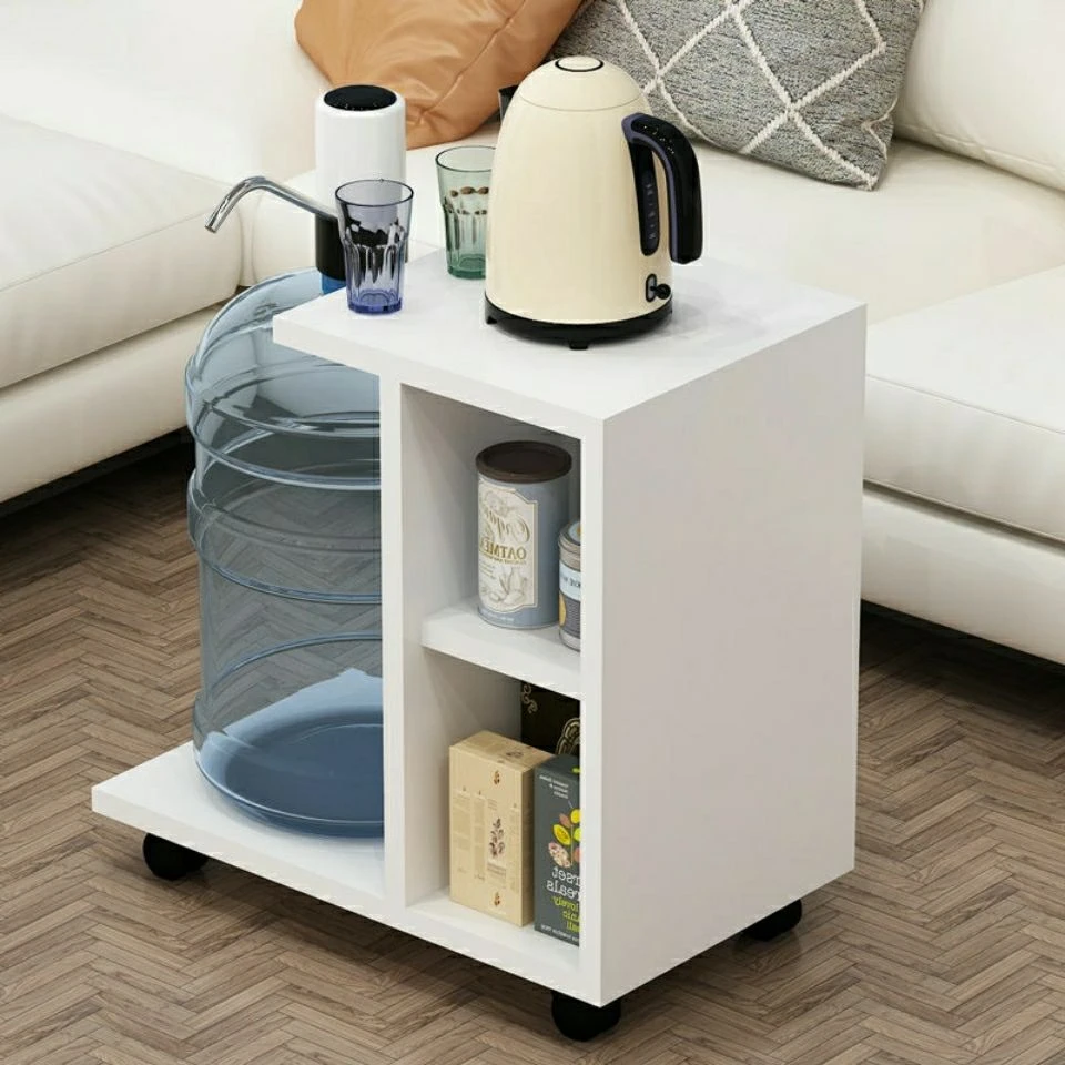 可移动边机角机烧水小桌子茶几大水桶置物架茶吧柜功夫茶桌落地式