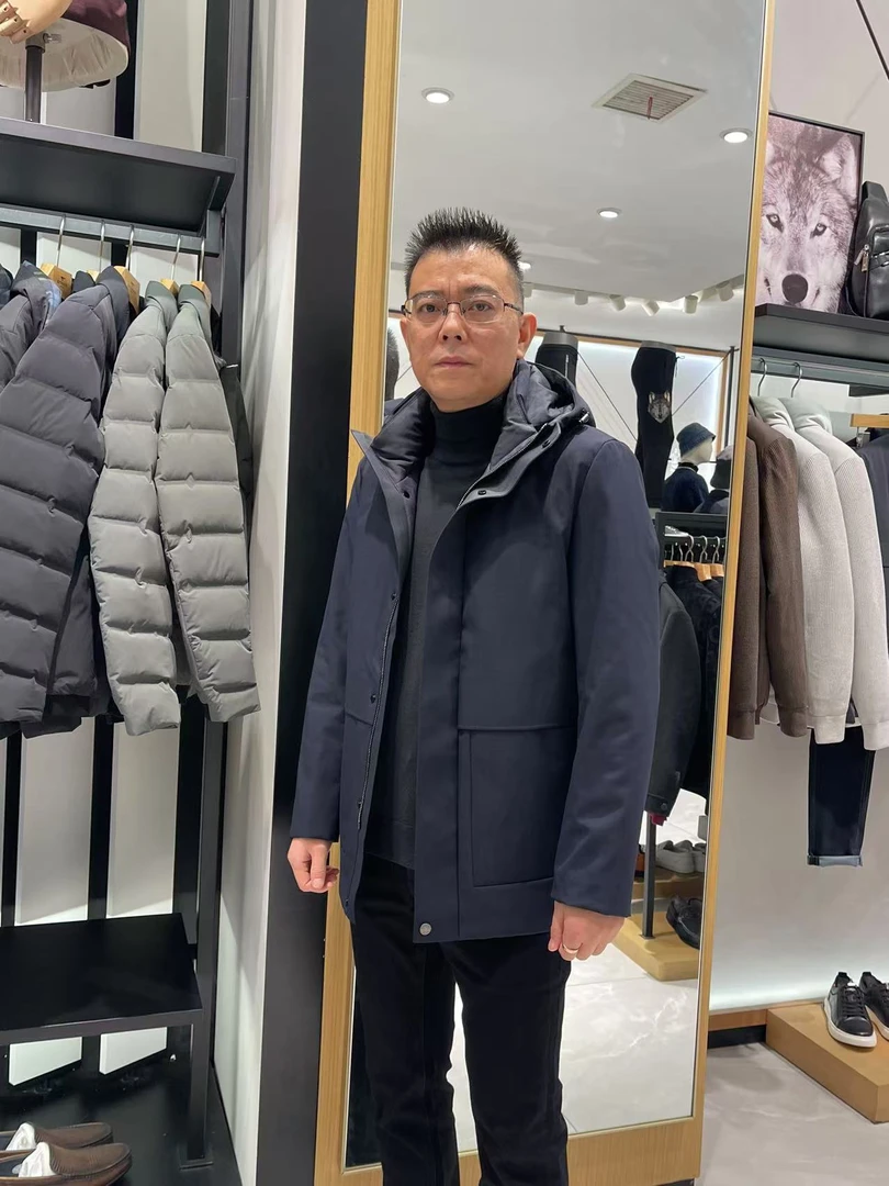 Septwolves/七匹狼2022可脱内胆吊面毛皮上衣（3623）原价3599