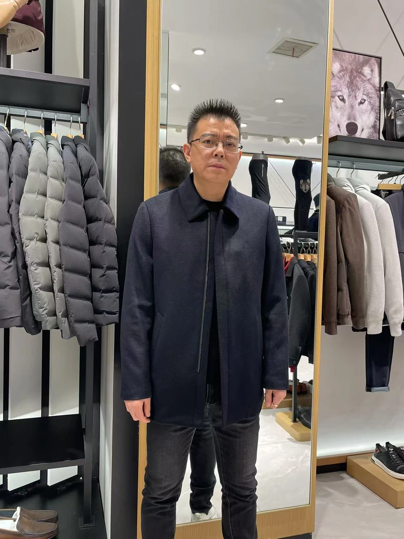 Septwolves/七匹狼2023可脱内胆吊面毛皮上衣（3527）原价3599