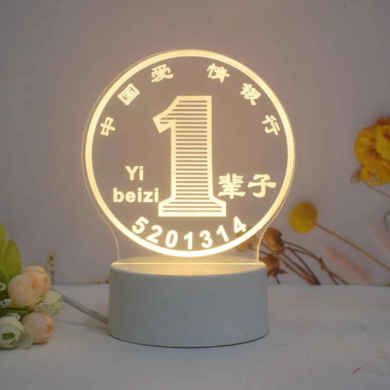 女生520七夕情人节送给女朋友老婆纪念实用生日礼物创意小夜灯