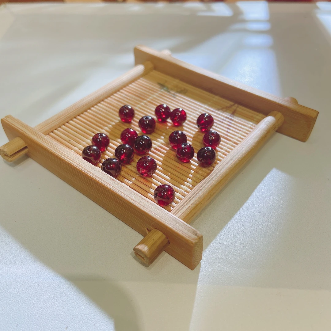银时空石榴石散珠(10颗珠子为一单,送弹力绳和引线)
