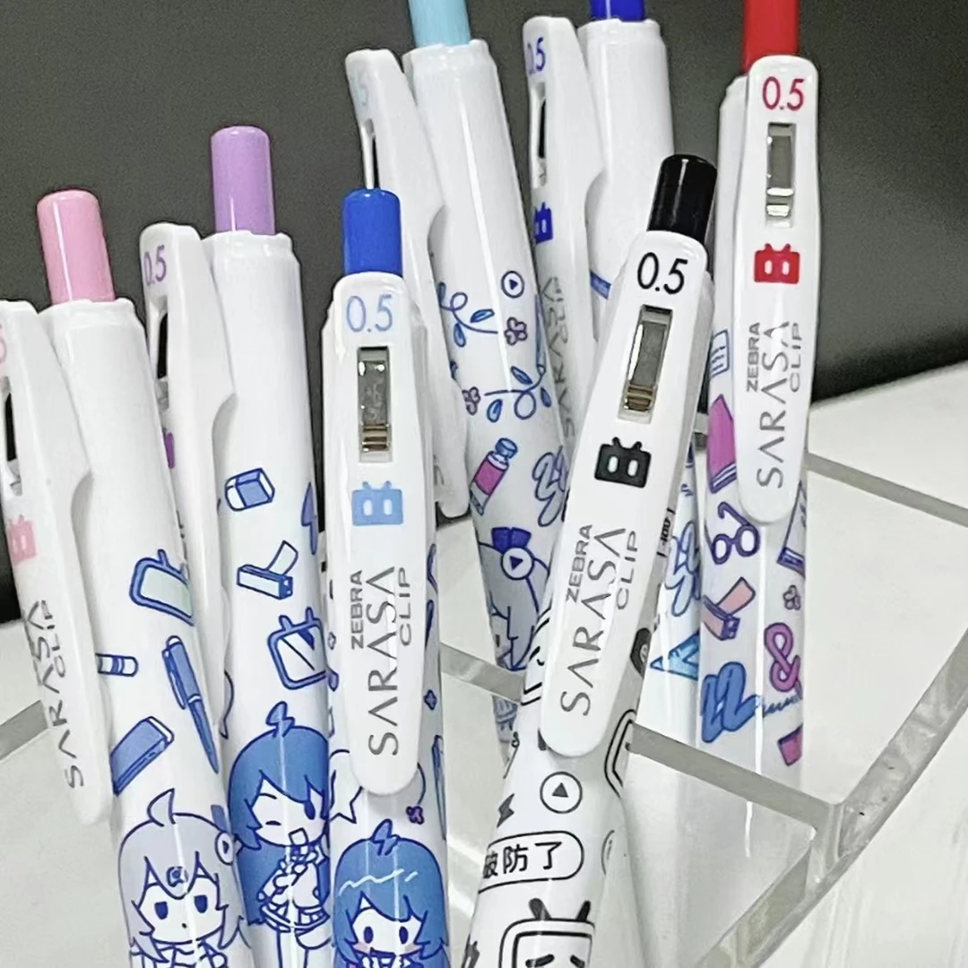 日本zebra斑马bilibili联名款中性笔限定哔哩哔哩JJ15白杆黑色笔