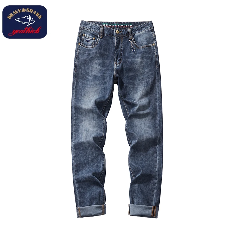 BRAVE&SHARK/勇士鲨鱼勇士鲨鱼男士休闲牛仔裤6981男牛仔裤子百搭