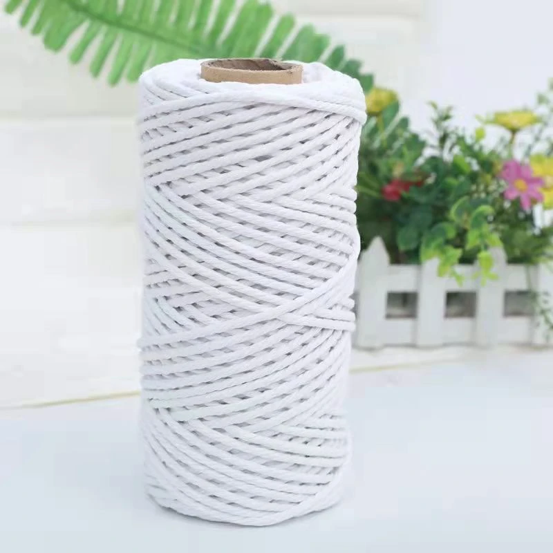 4毫米彩色棉线手工DIY漂白手编细线