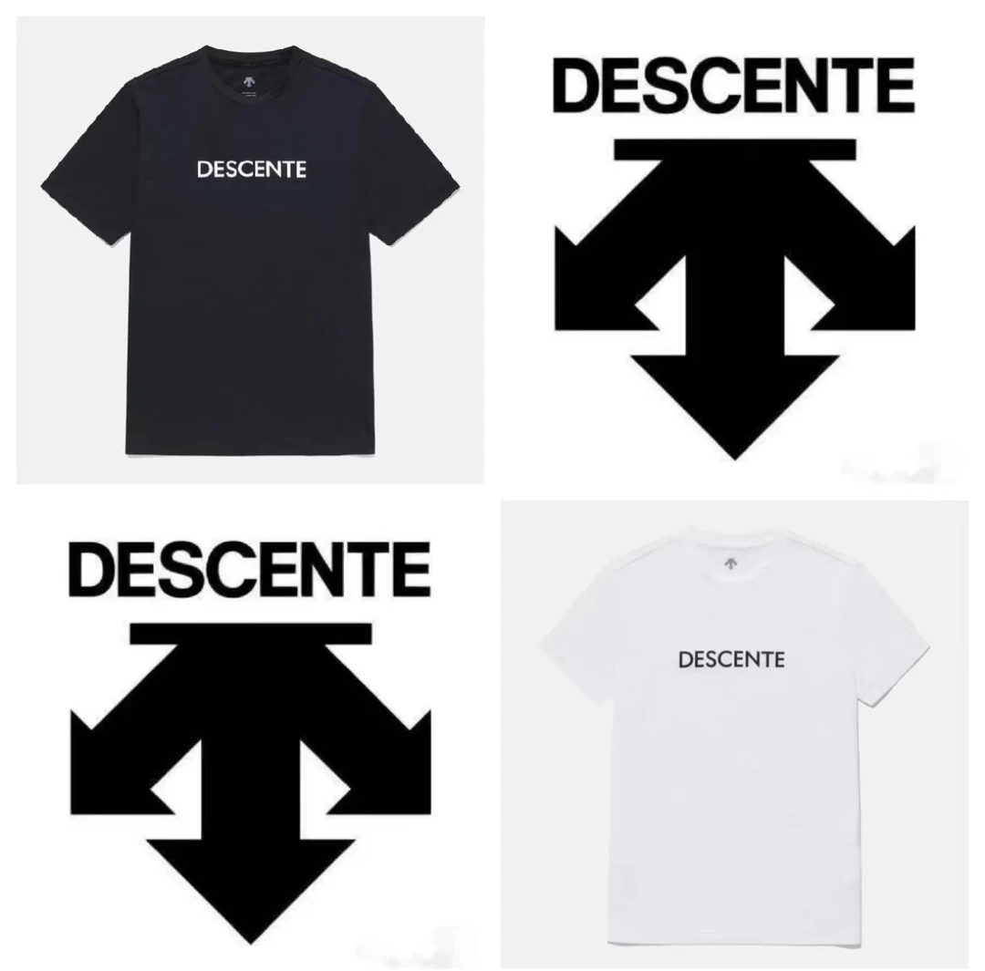 DESCENTE/迪桑特短袖运动休闲透气圆领速干小logoT恤男女同款韩版