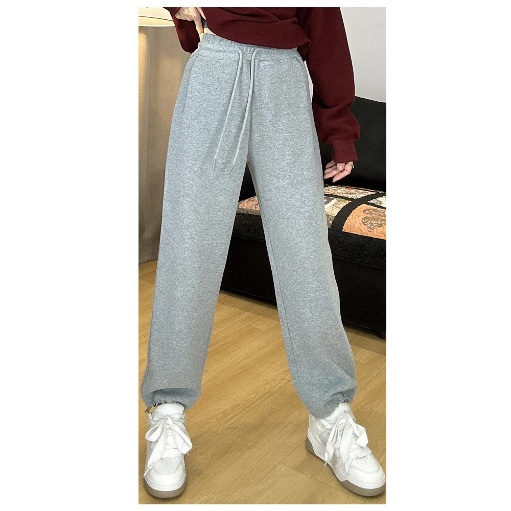 超级好穿的卫裤/秋冬款/灰色/高级显瘦卫裤