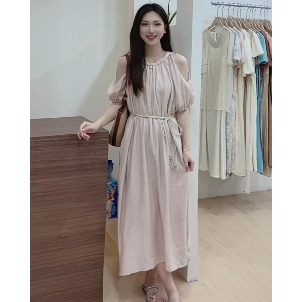 新款~气质宽松连衣裙收腰