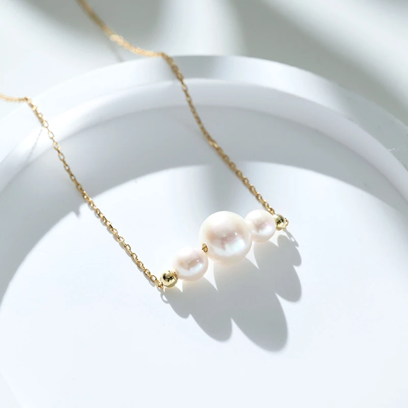 优雅闪耀气质百搭时尚s925银精致珍珠项链轻奢简约珍珠项链