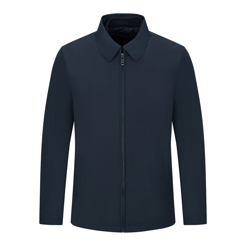 H919丹秋冬男式薄款鹅绒服 可拆内胆拉链商务休闲保暖外套