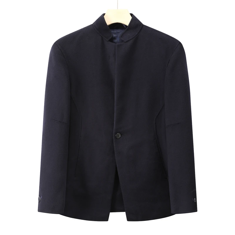 CA397 机场货 卡秋冬男毛呢大衣 直排扣保暖外套时尚都市