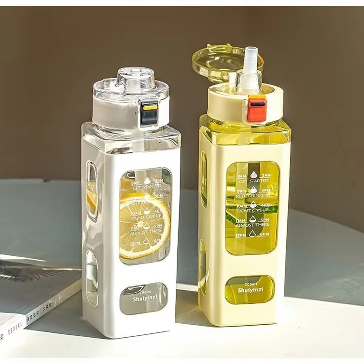 高颜值ins风吸管杯塑料运动水杯大容量男女网红杯子学生水壶夏季