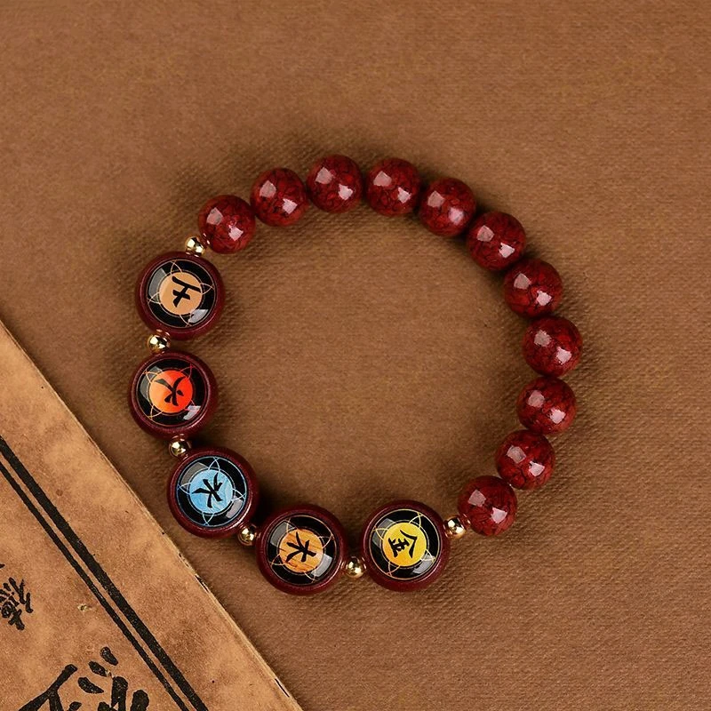 非金属布艺手链 【老师推荐】五路财神新款手串转运珠本命年高级感