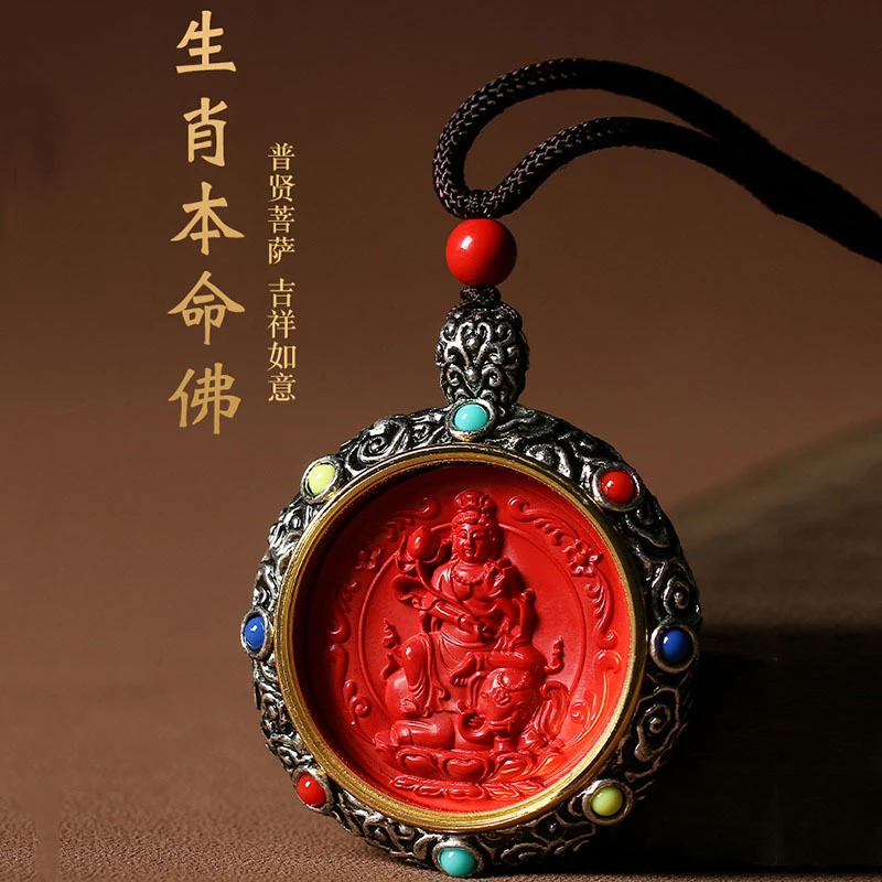 非金属布艺项链 新款高档小众十二生肖时尚项链男女同款吊坠本命