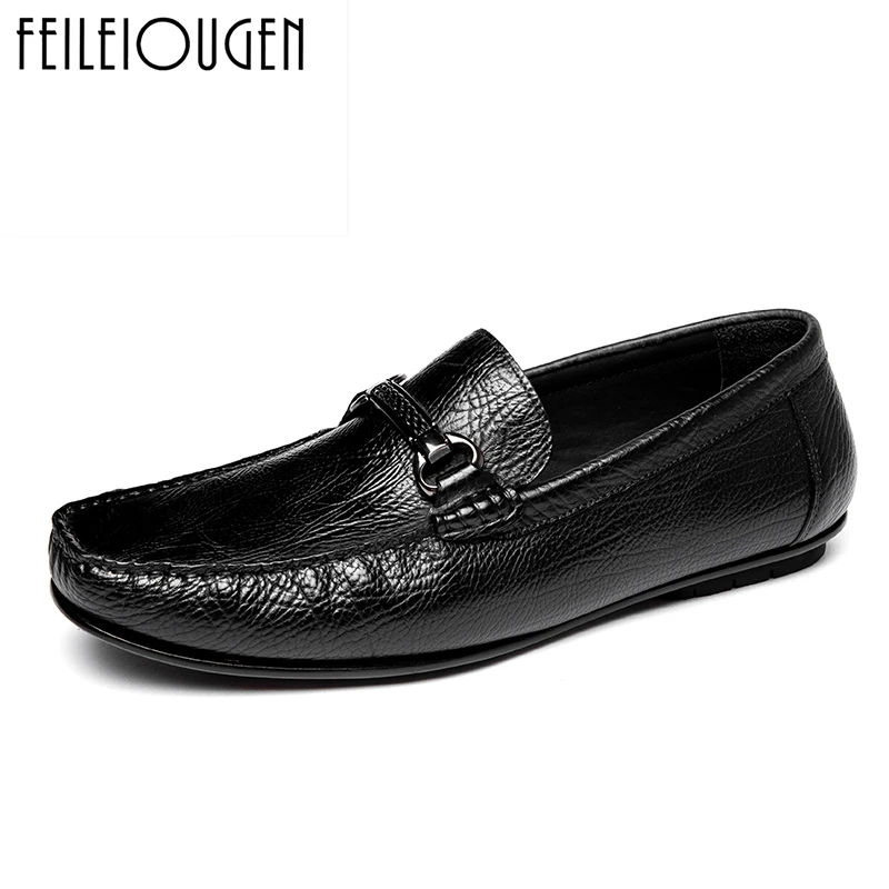 胎牛皮豆豆鞋一脚蹬 27801