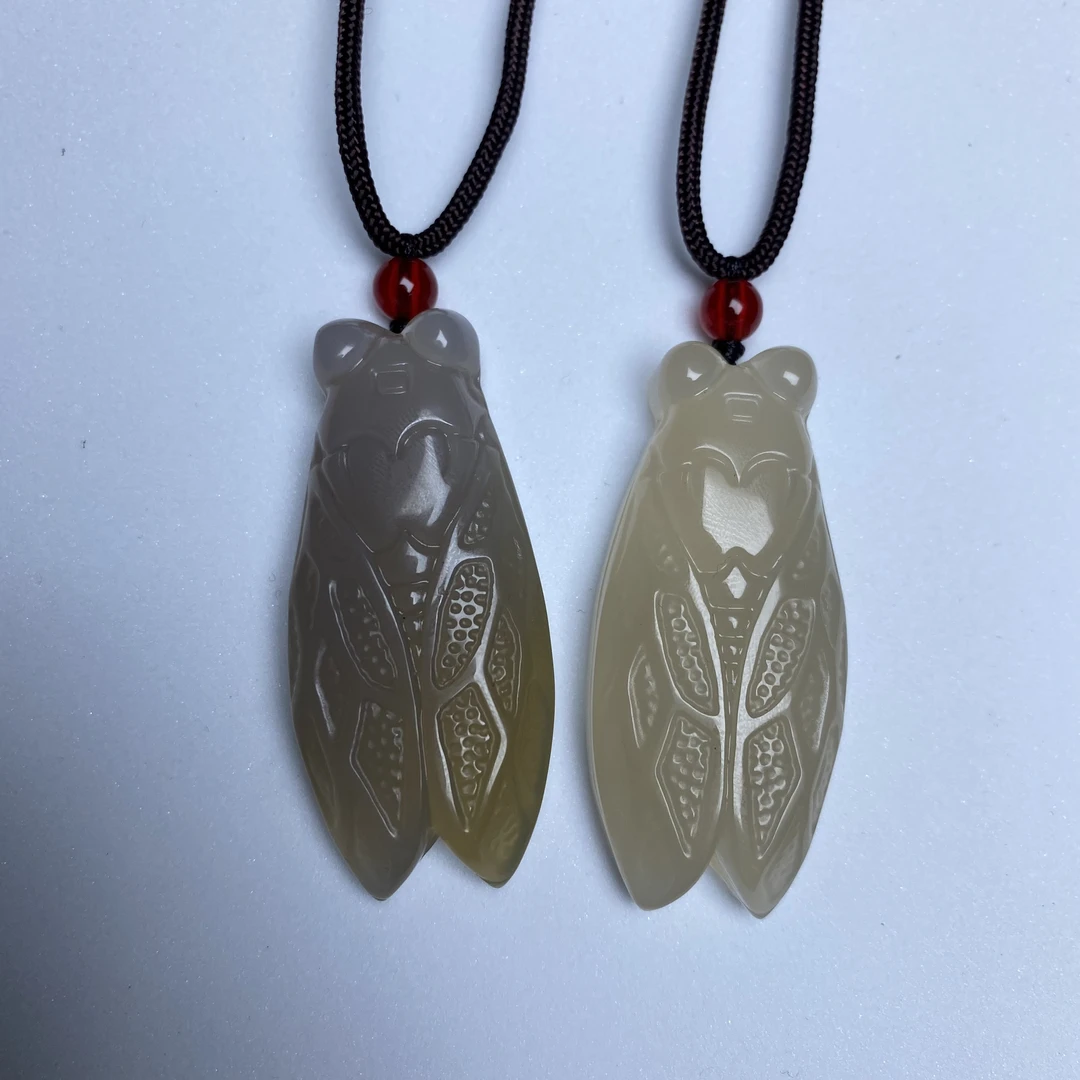 清仓天然A货金蝉玛瑙吊坠A420—多样性发一件