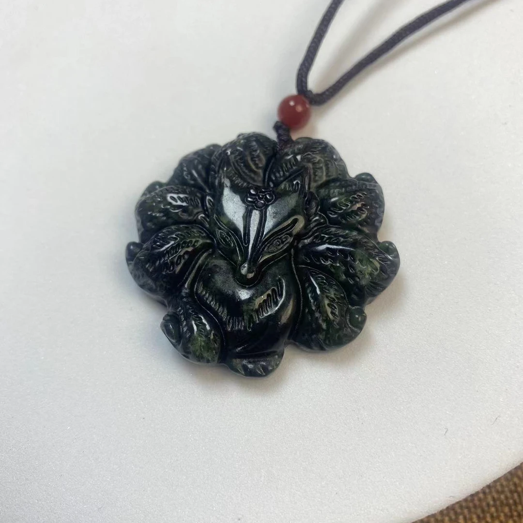 天然药王石九尾狐吊坠A504—多样性发一件