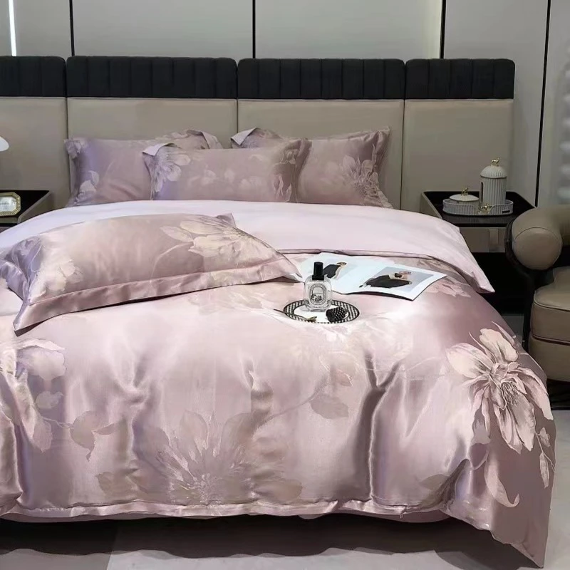 浪漫满屋-轻奢提花床上四件套春夏秋冬不滑床