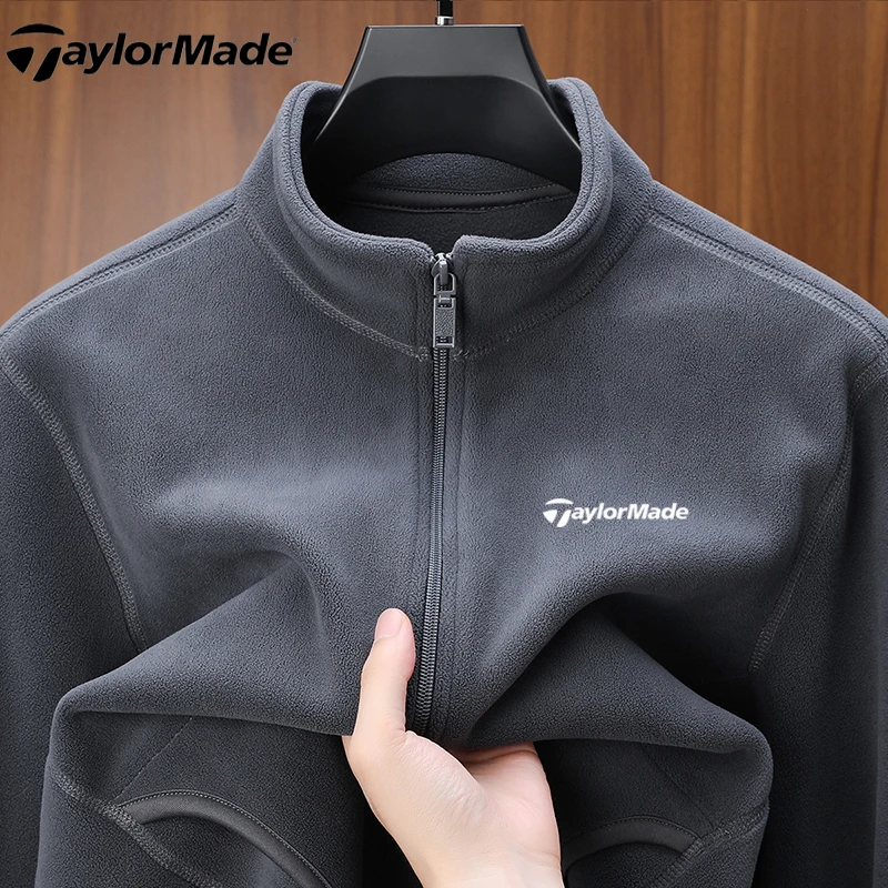 Taylormade高尔夫运动保暖外套秋冬季户外休闲男士装加厚加绒宽松